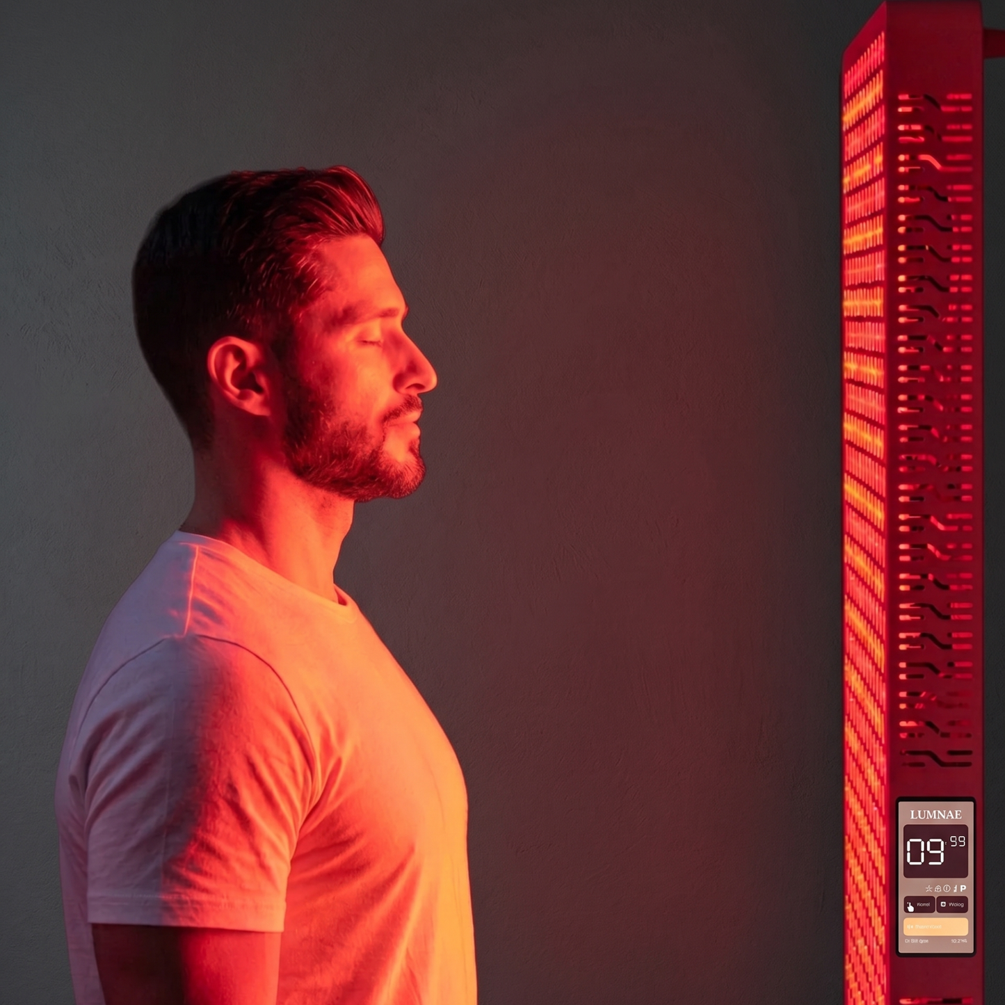 LUMNAE PRO — Full-Body Red Light Therapy Panel with Floor Stand