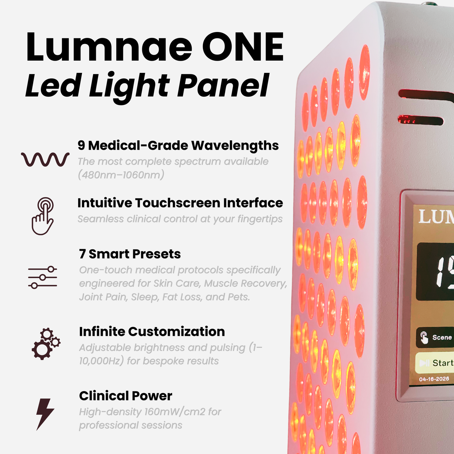 LUMNAE ONE — Targeted Red Light Therapy Panel