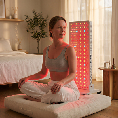 LUMNAE PLUS — Half-Body Red Light Therapy Panel with Floor Stand